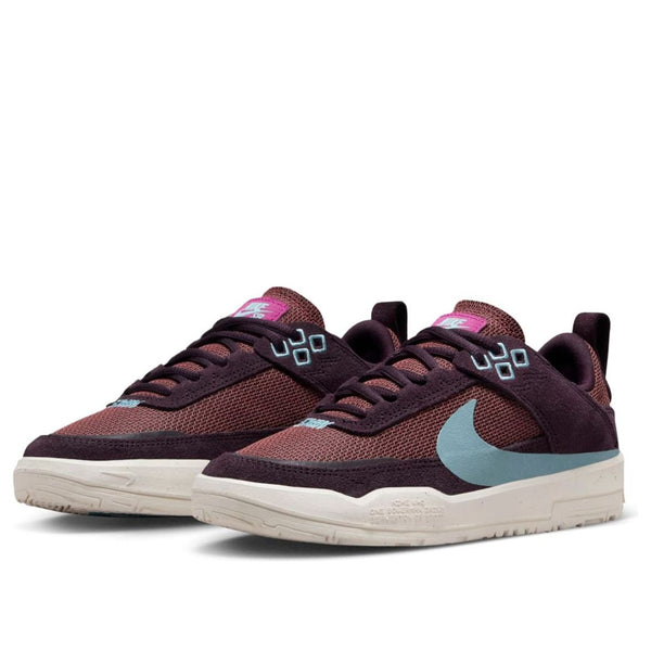 Кроссовки sb day one 'burgundy ash denim turquoise' Nike, бордовый — фото 3