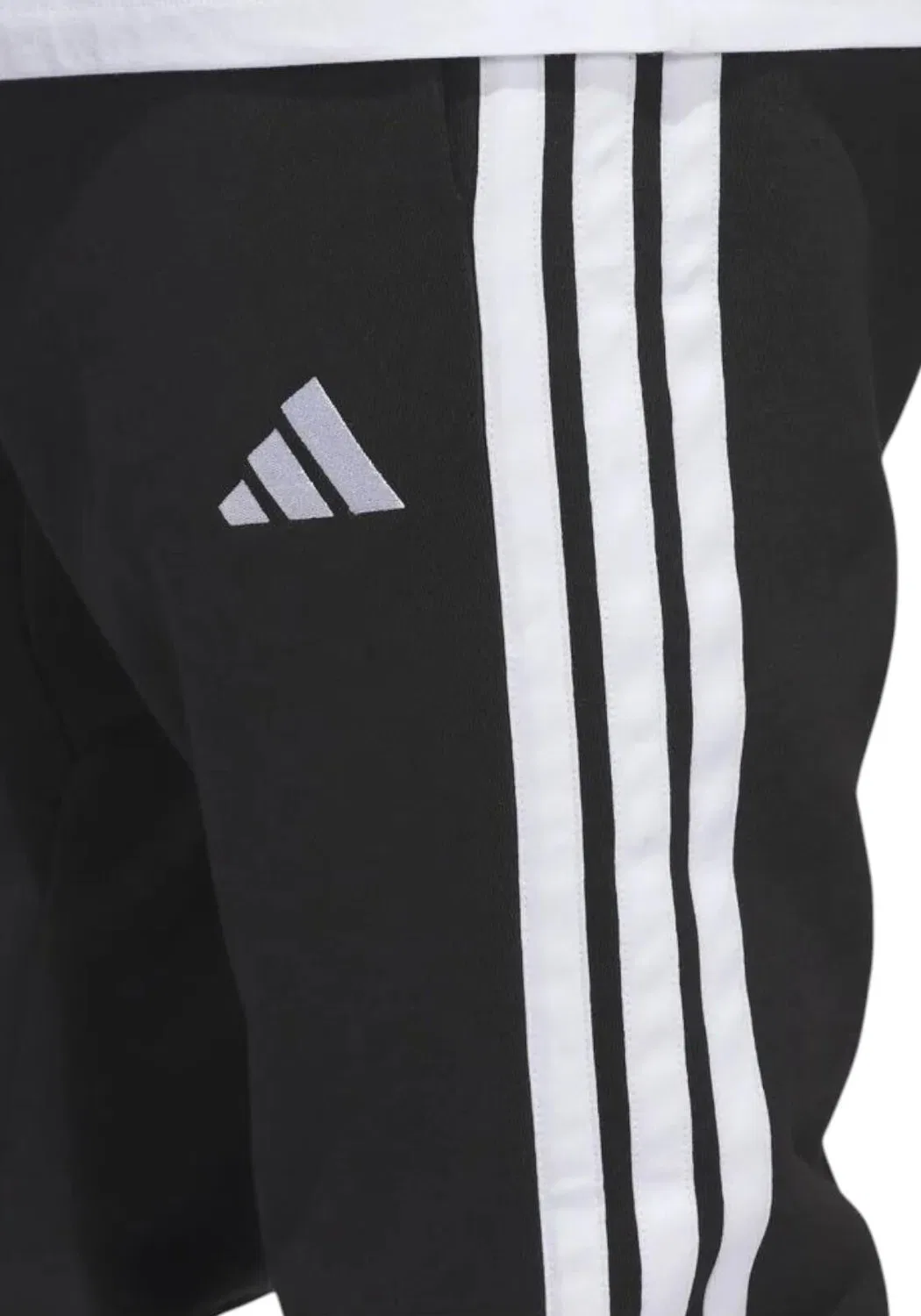 Мужские спортивные штаны с флисом adidas 3 Streifen Design, Schwarz Weiss — фото 3