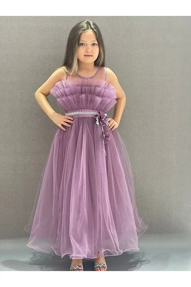 Детское платье для девочек без рукавов Mertoğlu Baby, Purple