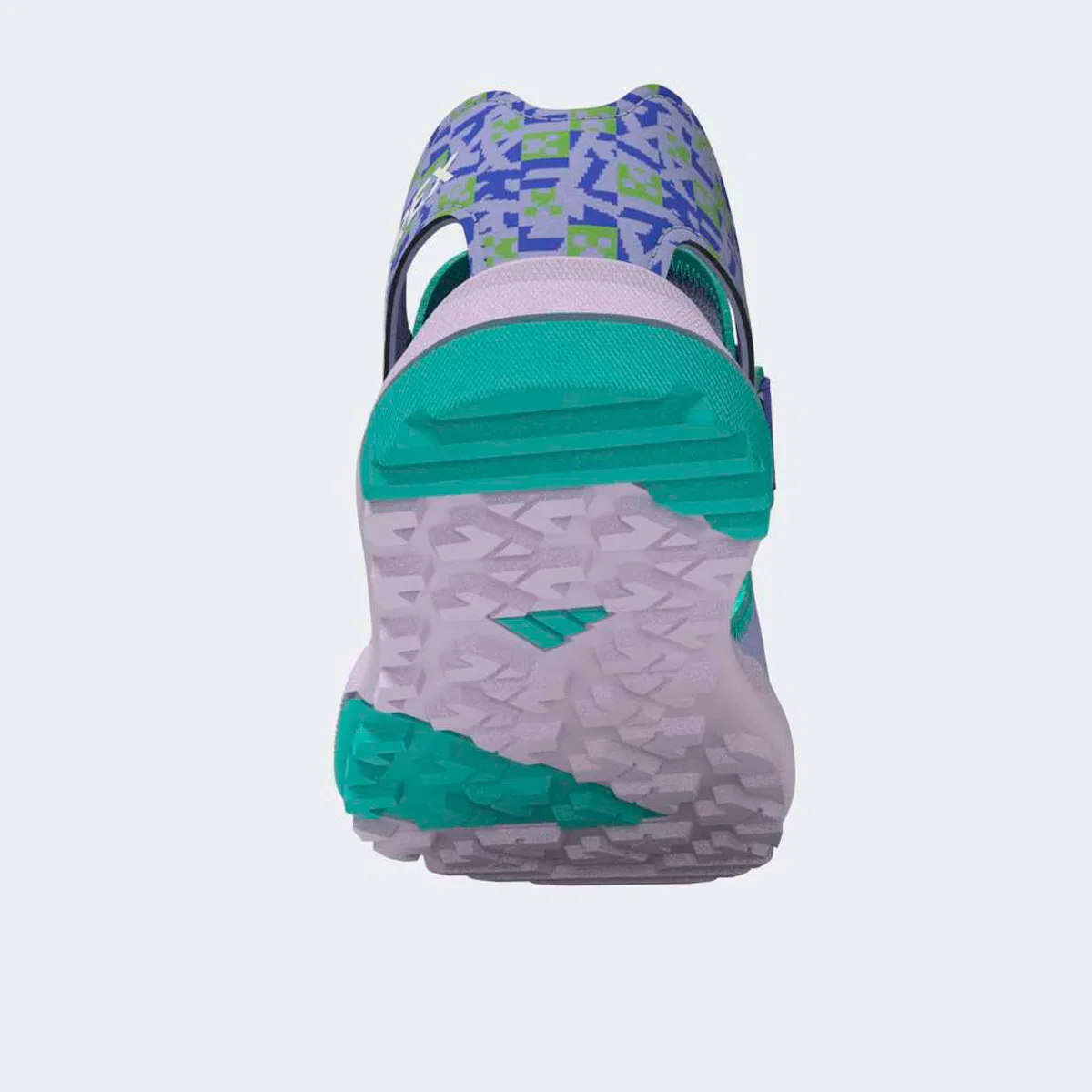 Детские сандалии для мальчиков с закрытым носком Adidas Terrex, Violet Tone / Semi Cobalt Blue / Mint Rush — фото 3