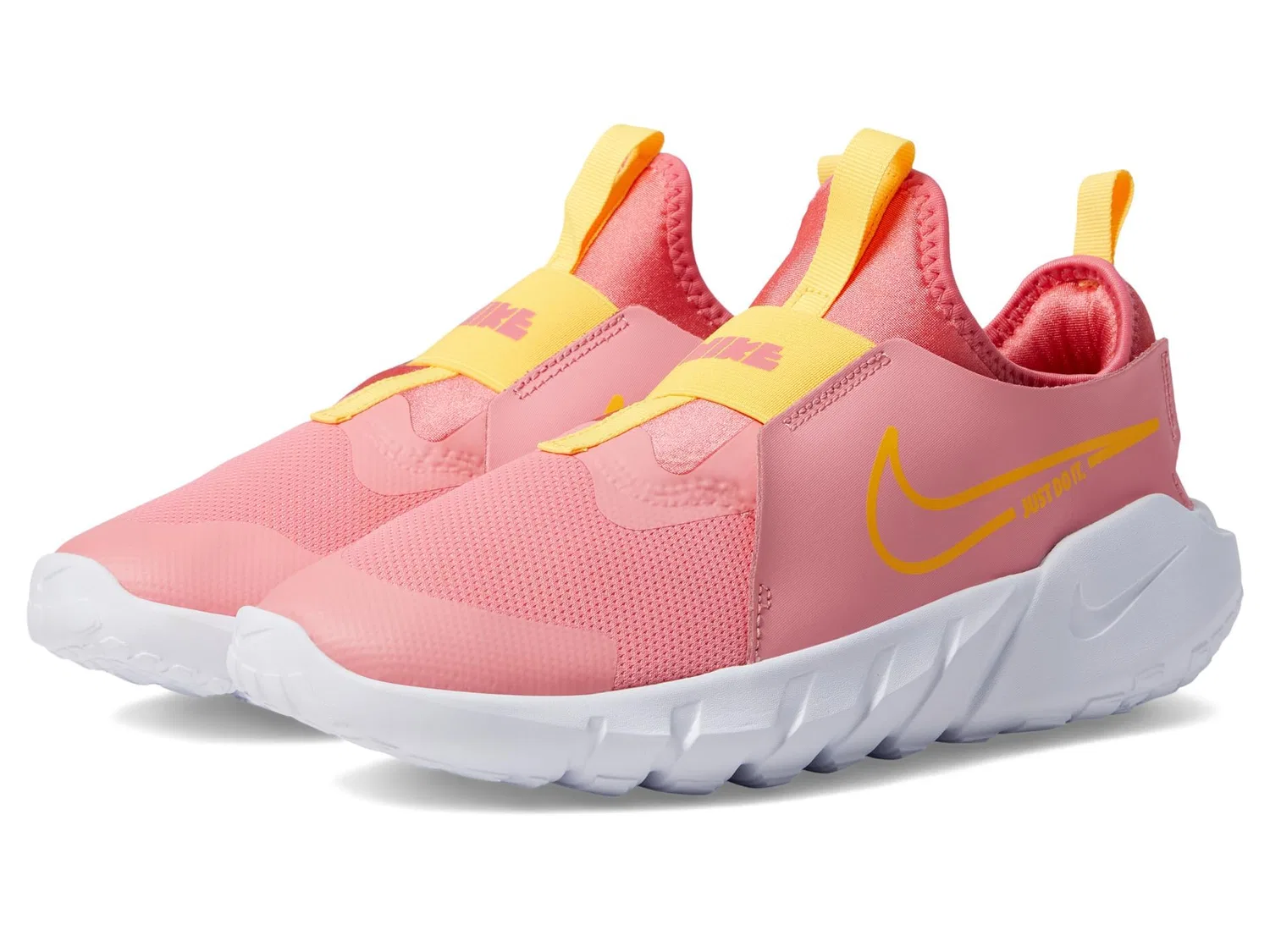 Детские кроссовки с эластичным верхом Flex Runner 2 NIKE, White Sea Coral Cedar Pulse Chalk