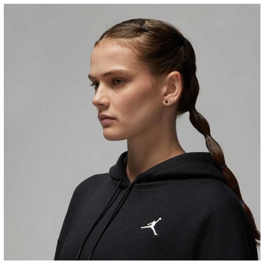 Женский свитшот с капюшоном Brooklyn Fleece Pullover Nike, Черный — фото 2
