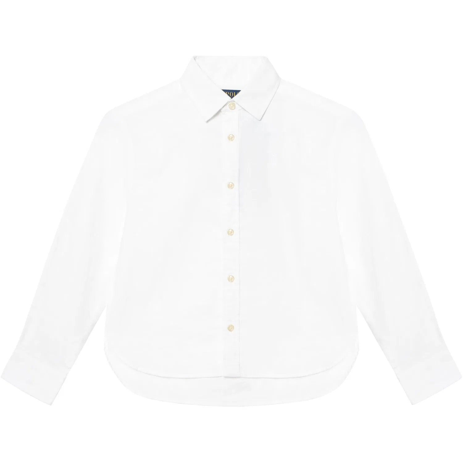 Детская рубашка с длинным рукавом White Polo Ralph Lauren