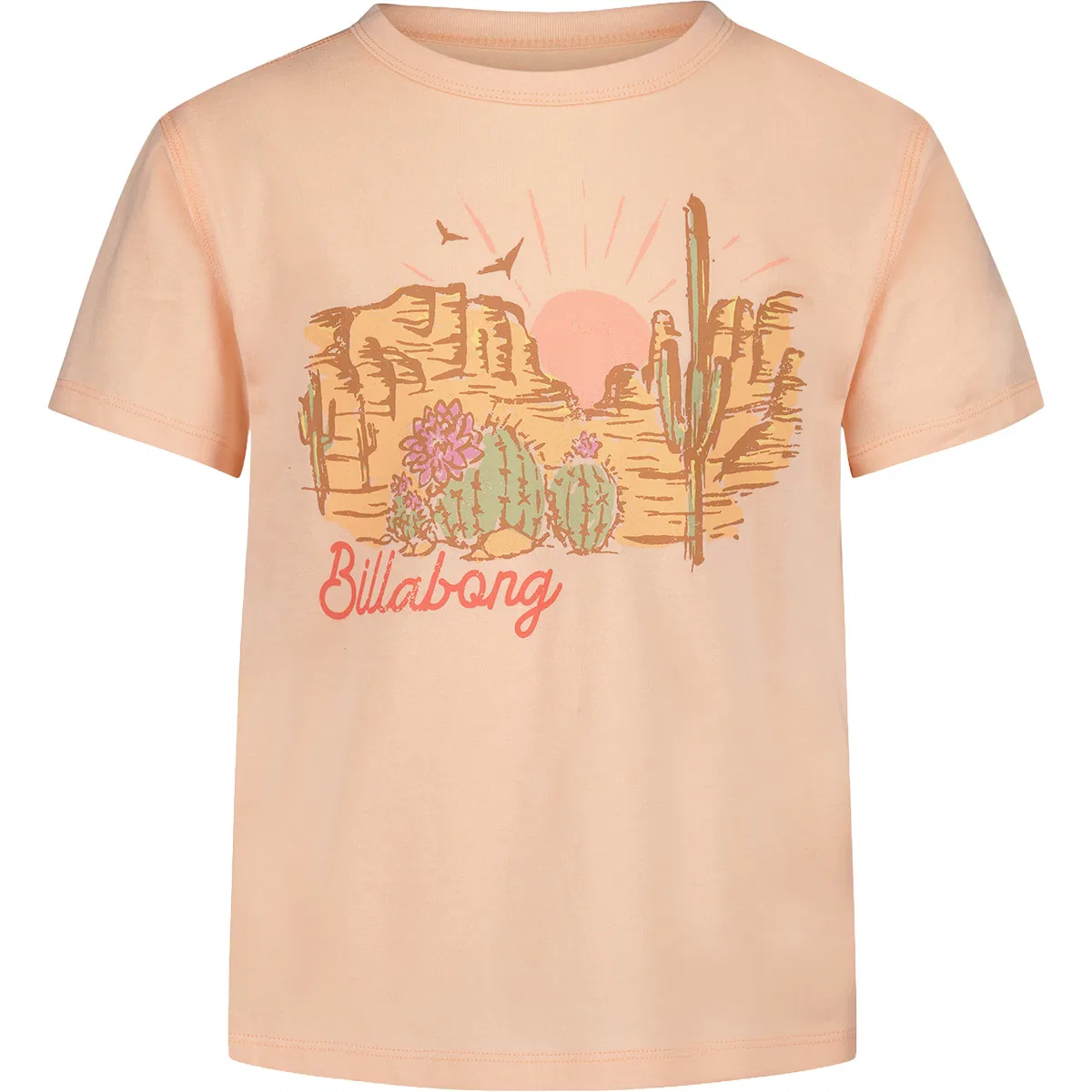 Детская футболка с принтом Desertscape Billabong, Soft Peach