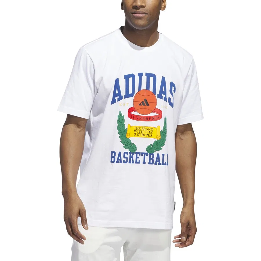 Футболка с длинным рукавом Varsity Crest T adidas, Белый — фото 3