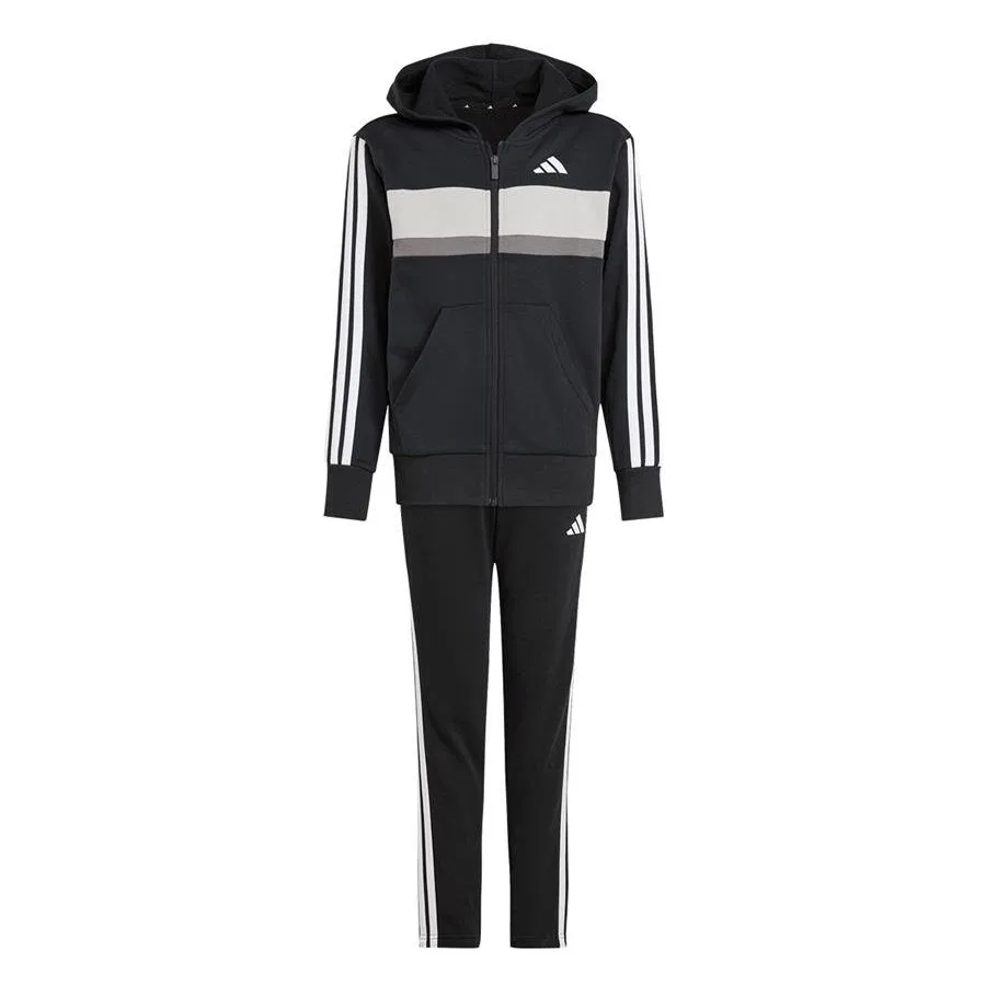 Детский спортивный костюм с длинным рукавом adidas, Черный — фото 2