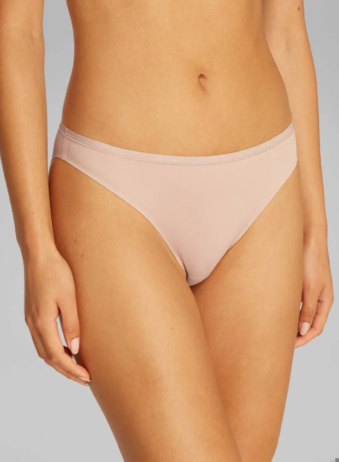Плавки бикини с гладкой посадкой Perfectly Fit Calvin Klein, кедровый — фото 4