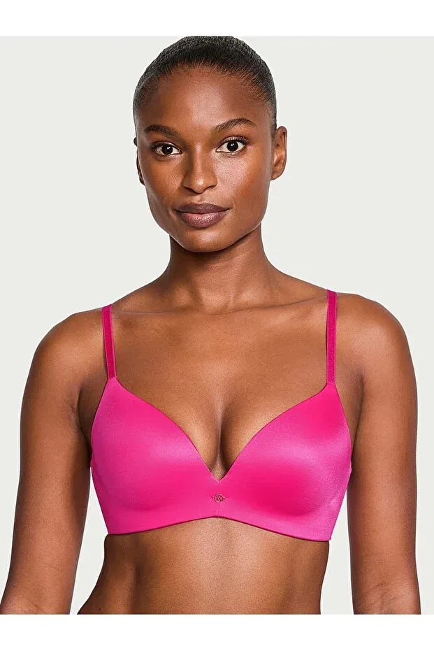 Женский бюстгальтер пуш-ап с V-образным вырезом So Obsessed Underwireless Smooth Push-Up Victoria'S Secret, Hot Pink