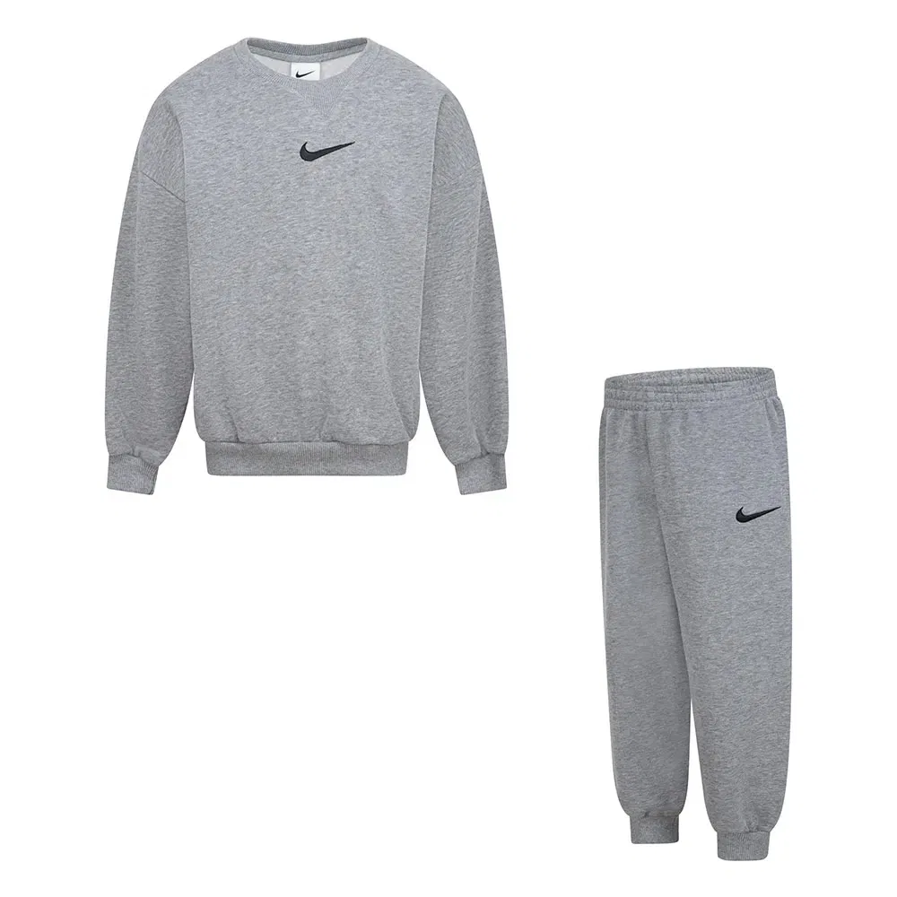 Комплект из флисовой кофты и носков Nike, серый