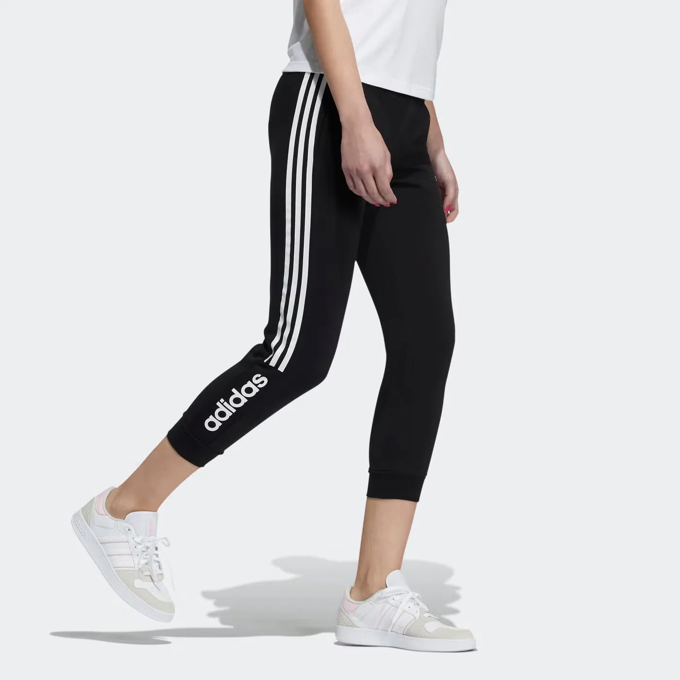Брюки спортивные с логотипом Neo BS 78 Adidas, черный — фото 4