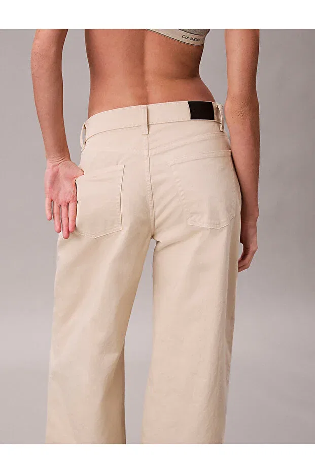 Женские брюки широкие Calvin Klein, Beige — фото 3