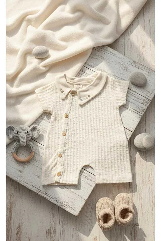 Детский комбинезон в полоску Iqbaby, Beige
