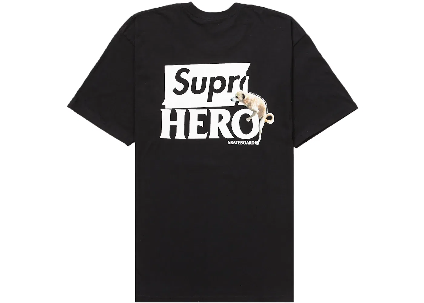 Мужская футболка с принтом Supreme ANTIHERO Dog Tee, Black