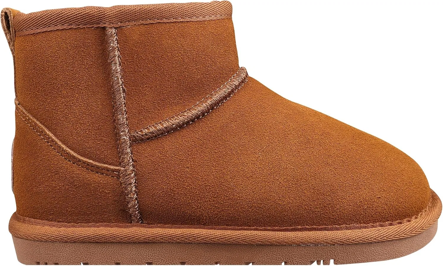Детские ботинки для девочек с верхом из замши Kora Lamo, Chestnut