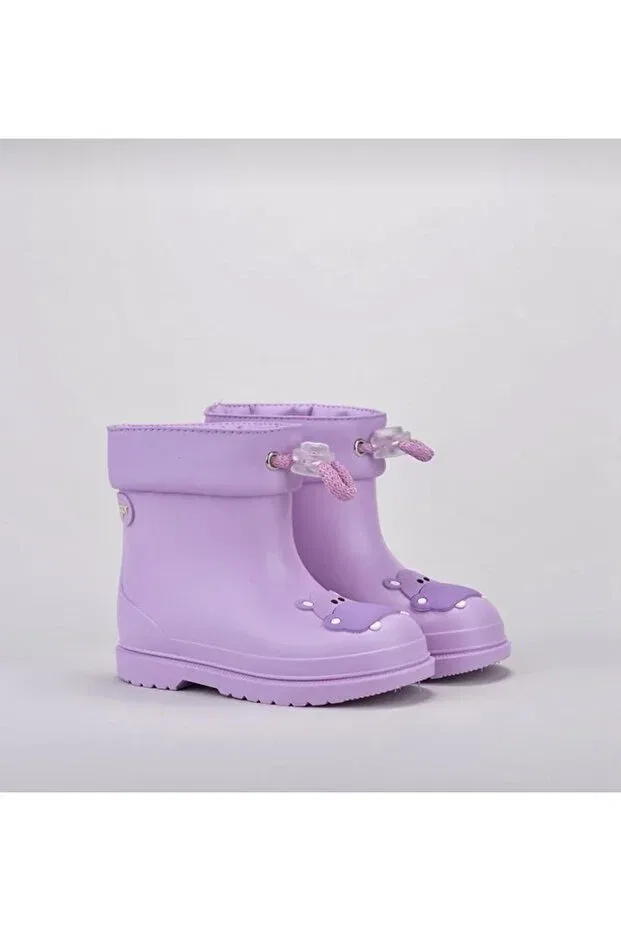 Детские резиновые сапоги для девочек водонепроницаемые W10214 bimbi hipo Igor, Purple — фото 3