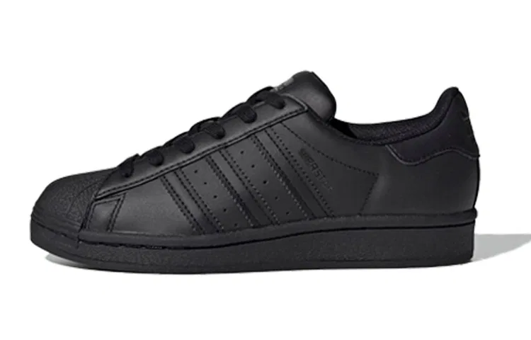 Детские кроссовки для скейтбординга с принтом Adidas Originals Superstar, Black