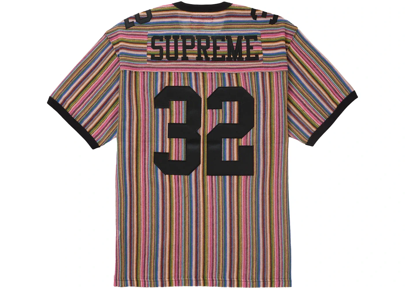 Мужской джемпер с ажурной вязкой Open Knit Football Top Supreme, мультиколор — фото 2