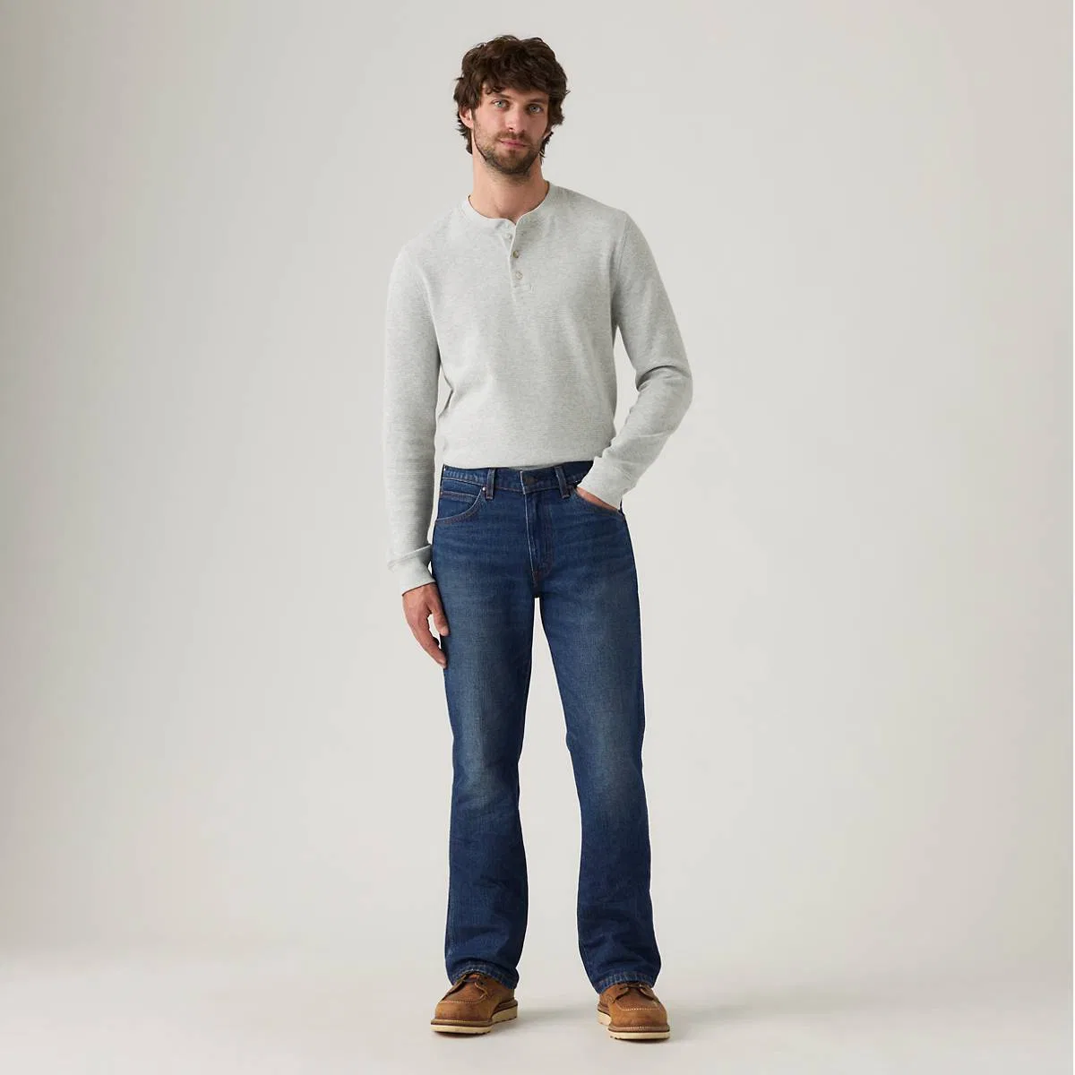 Джинсы 537 Western Bootcut для мужчин Levi's, Wow Have Fun - Dark Wash — фото 2