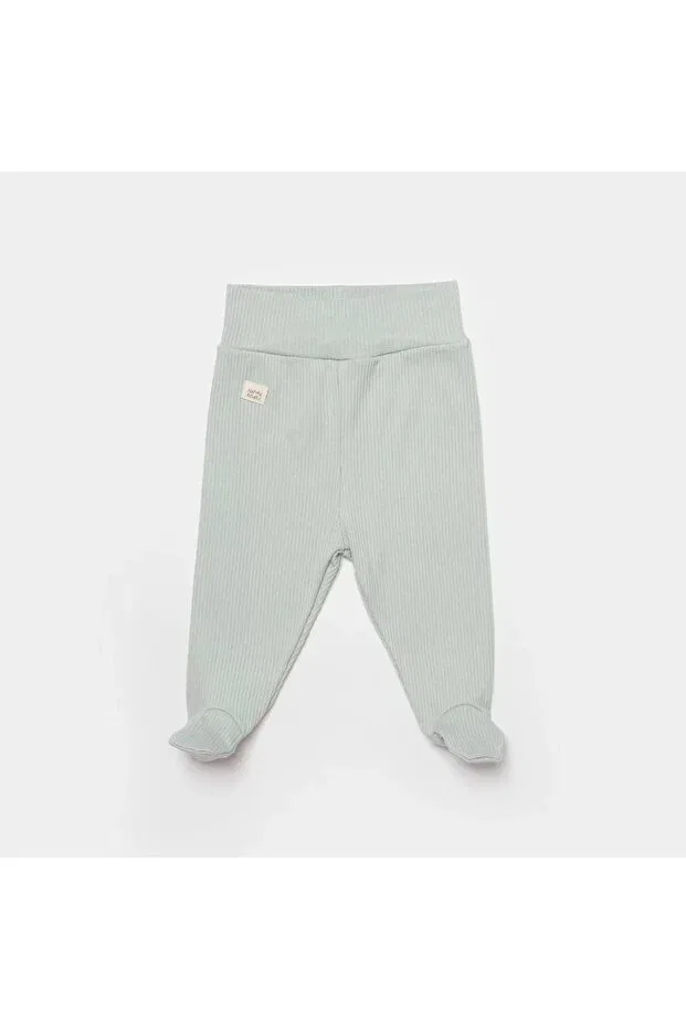 Детские брюки свободного кроя modal nature relax pants with booties Biorganic, Mint