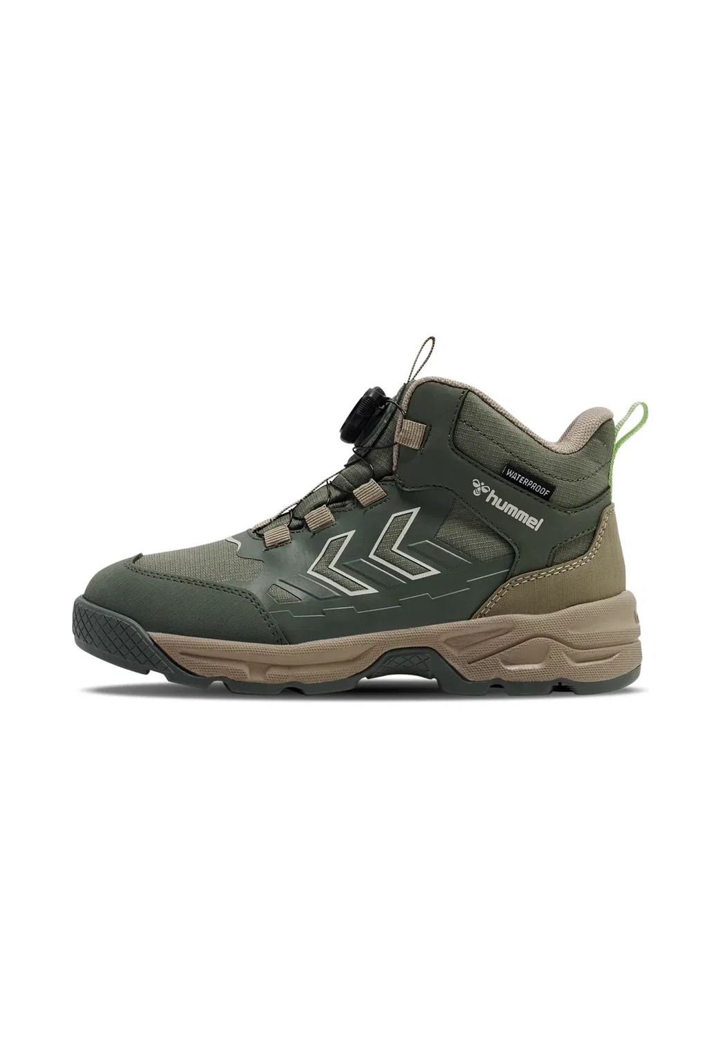 Ботинки Cliff Easy Tex Boot Jr унисекс на шнуровке Hummel, Castor Gray