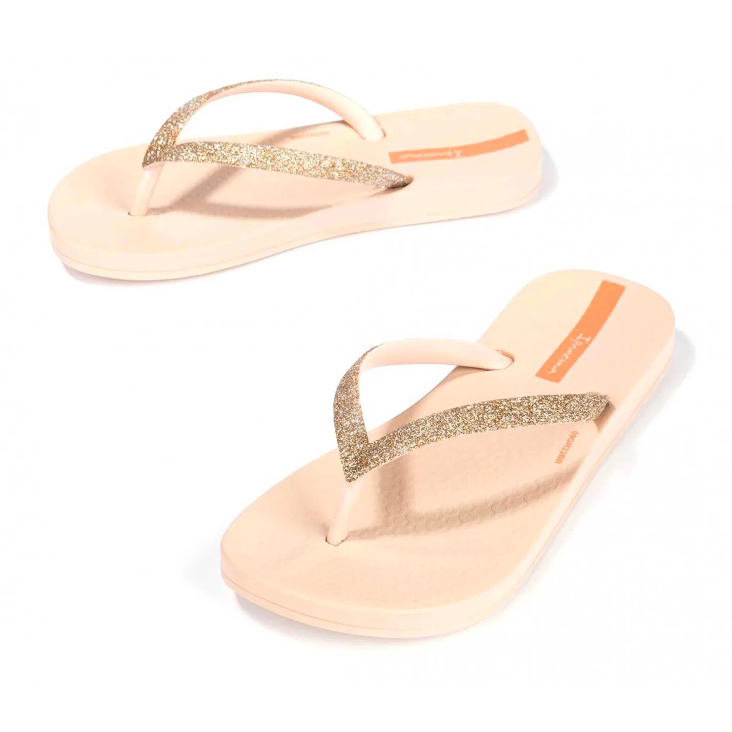 Детские шлепанцы с анатомической стелькой Lolita Kids Antomical Ipanema, Цвет: Gold AG281 Beige/Beige — фото 3