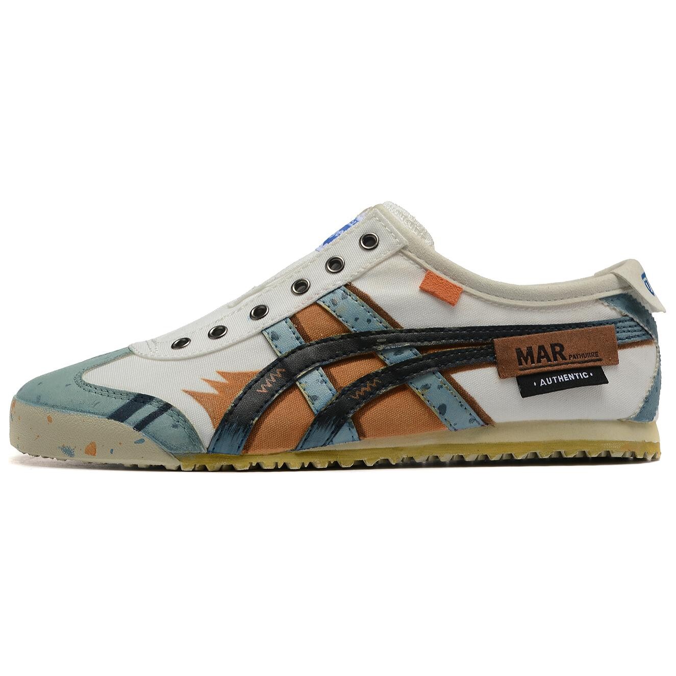 

Кроссовки Onitsuka Tiger MEXICO 66 Lifestyle Shoes Unisex Low-top White, Blue, Black, Brown, белый