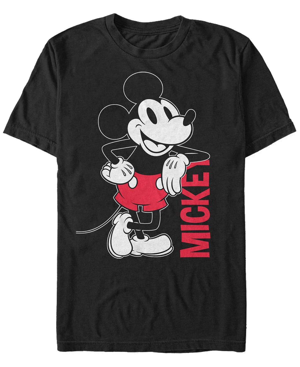 

Мужская футболка с коротким рукавом mickey leaning Fifth Sun, черный