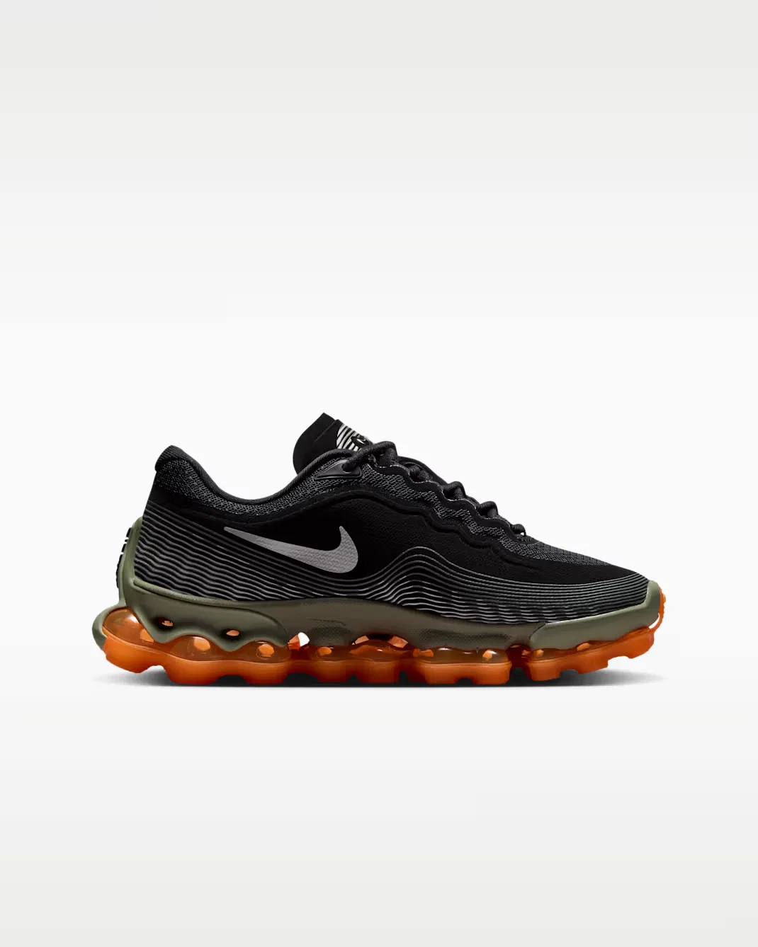 Кроссовки для детей постарше Nike Air Liquid Max, Black/Light Army/Pure Platinum/Metallic Silver — фото 3