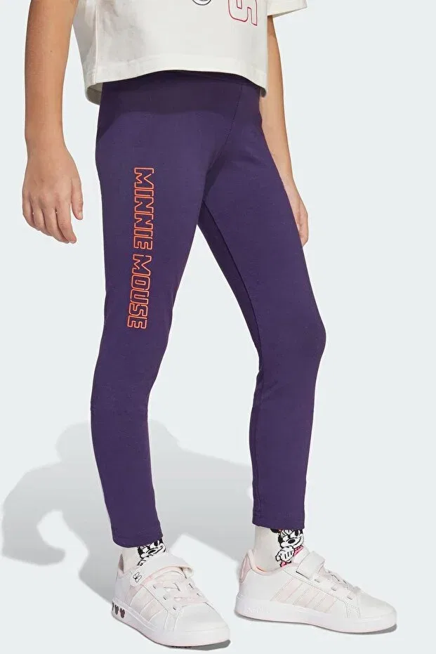 Детские леггинсы для девочек с принтом Minnie Printed Adidas, Purple