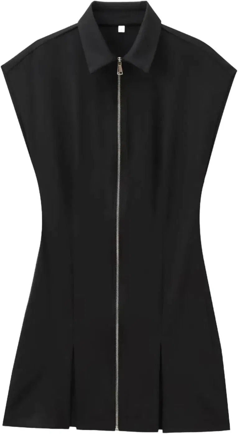 Женское мини-платье с лацканами Vero Moda, Black