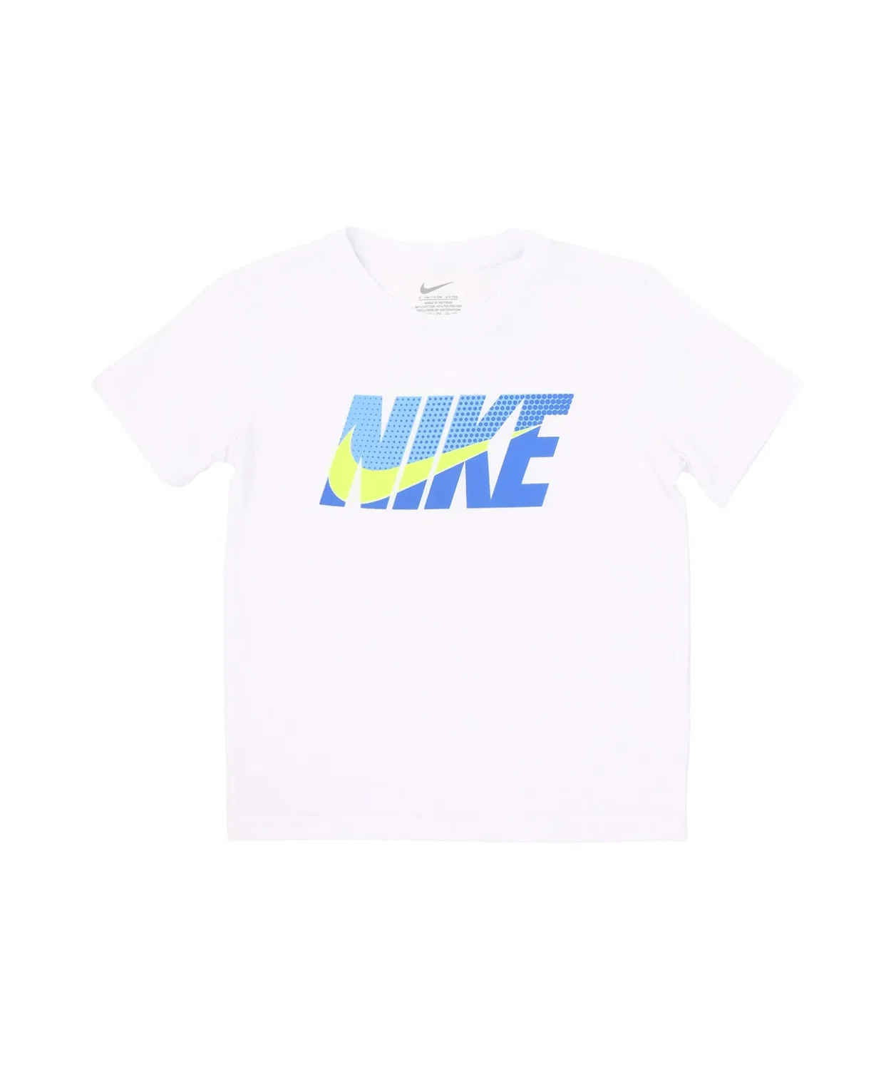 Детский спортивный комплект с принтом NIKE NKB B NK WOVEN SHORT SET, Белый/Темно-синий — фото 3