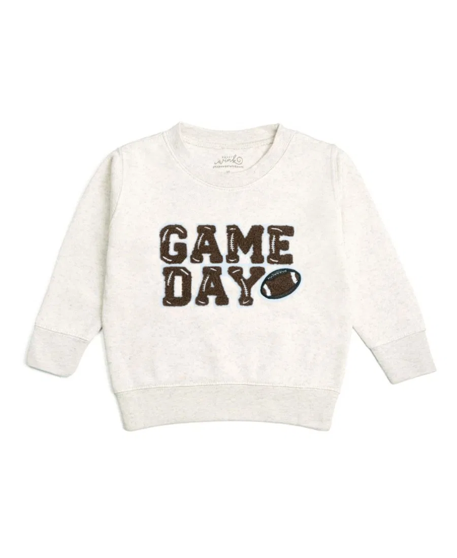 Свитшот с длинным рукавом Game Day Patch Sweet Wink, Natural Heather