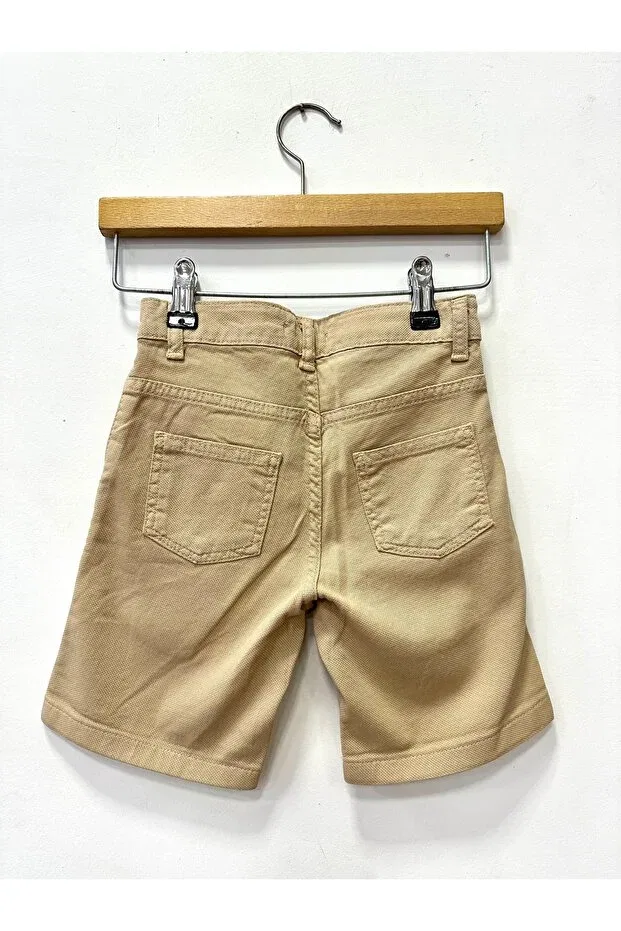 Детские шорты для мальчиков текстурированные Rois Kids, Beige — фото 3