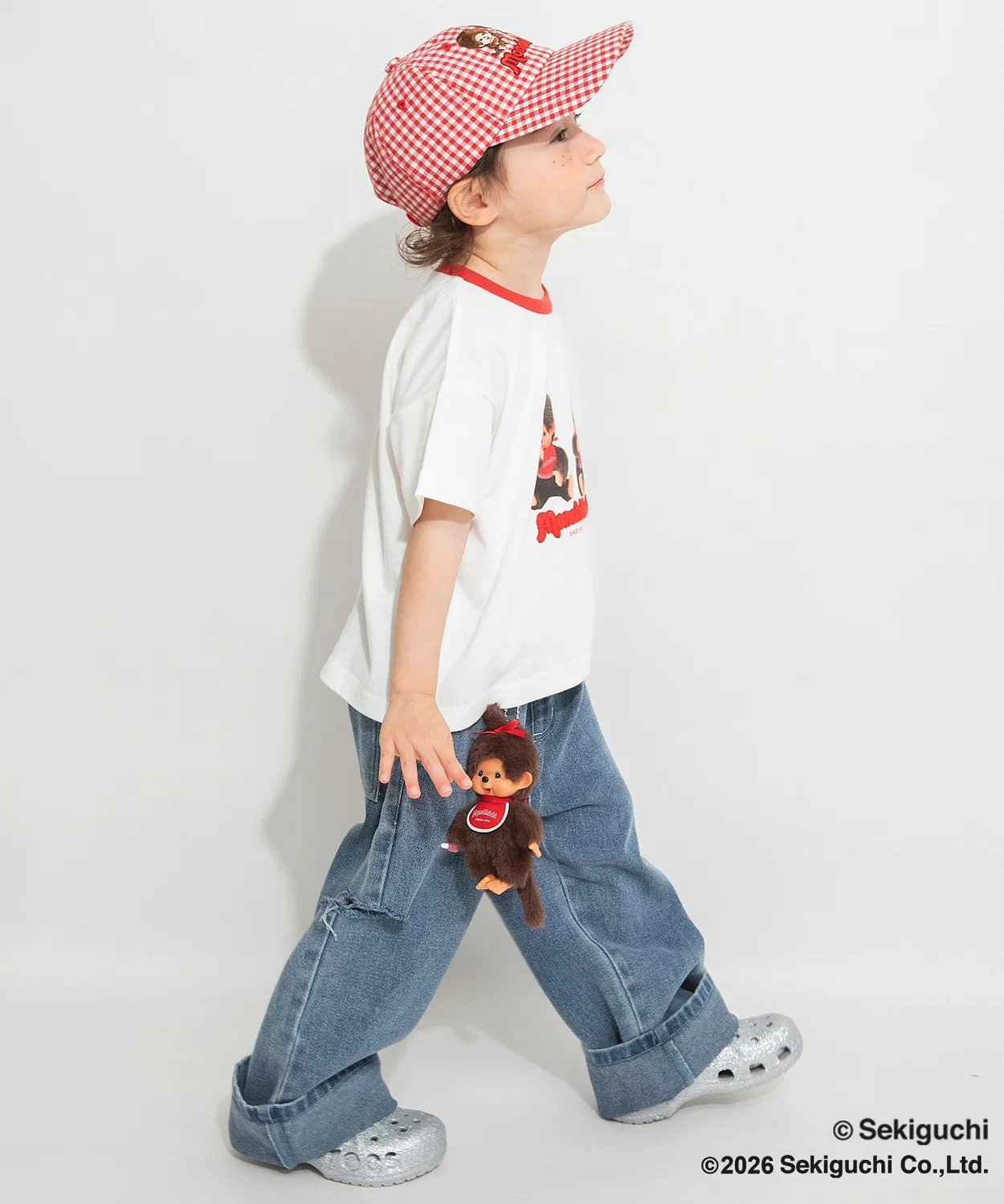 Детская футболка с длинным рукавомMonchhichi branshes, Off White — фото 4