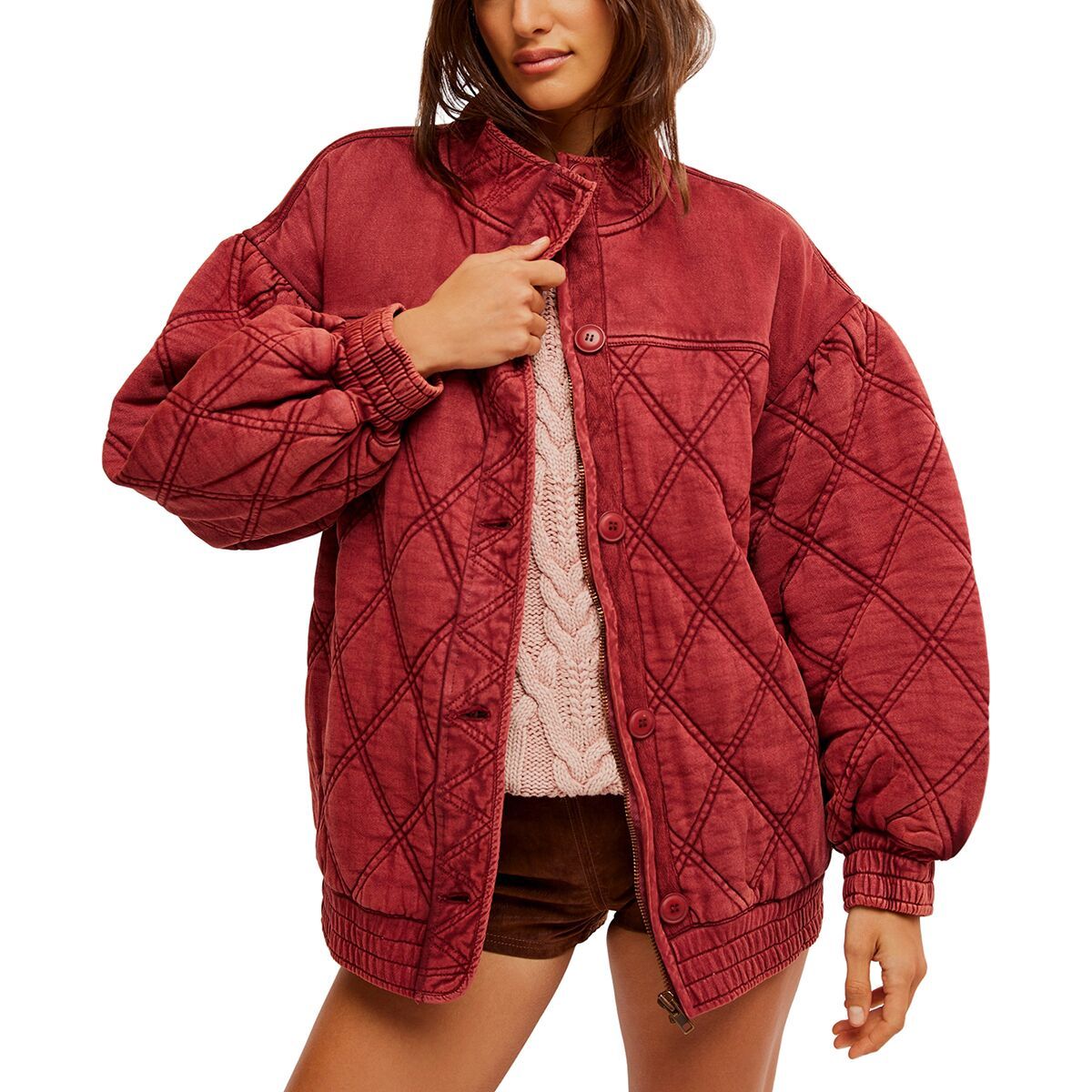 

Куртка Juno Free People, цвет port
