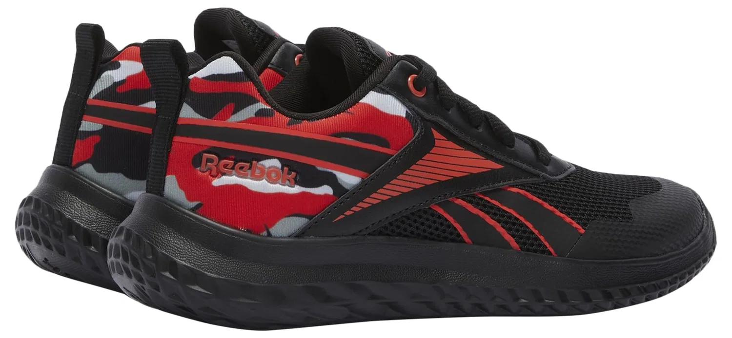 Детские кроссовки для мальчиков легкие Rush Runner 5 Reebok, Black Energyred Grey3 — фото 3