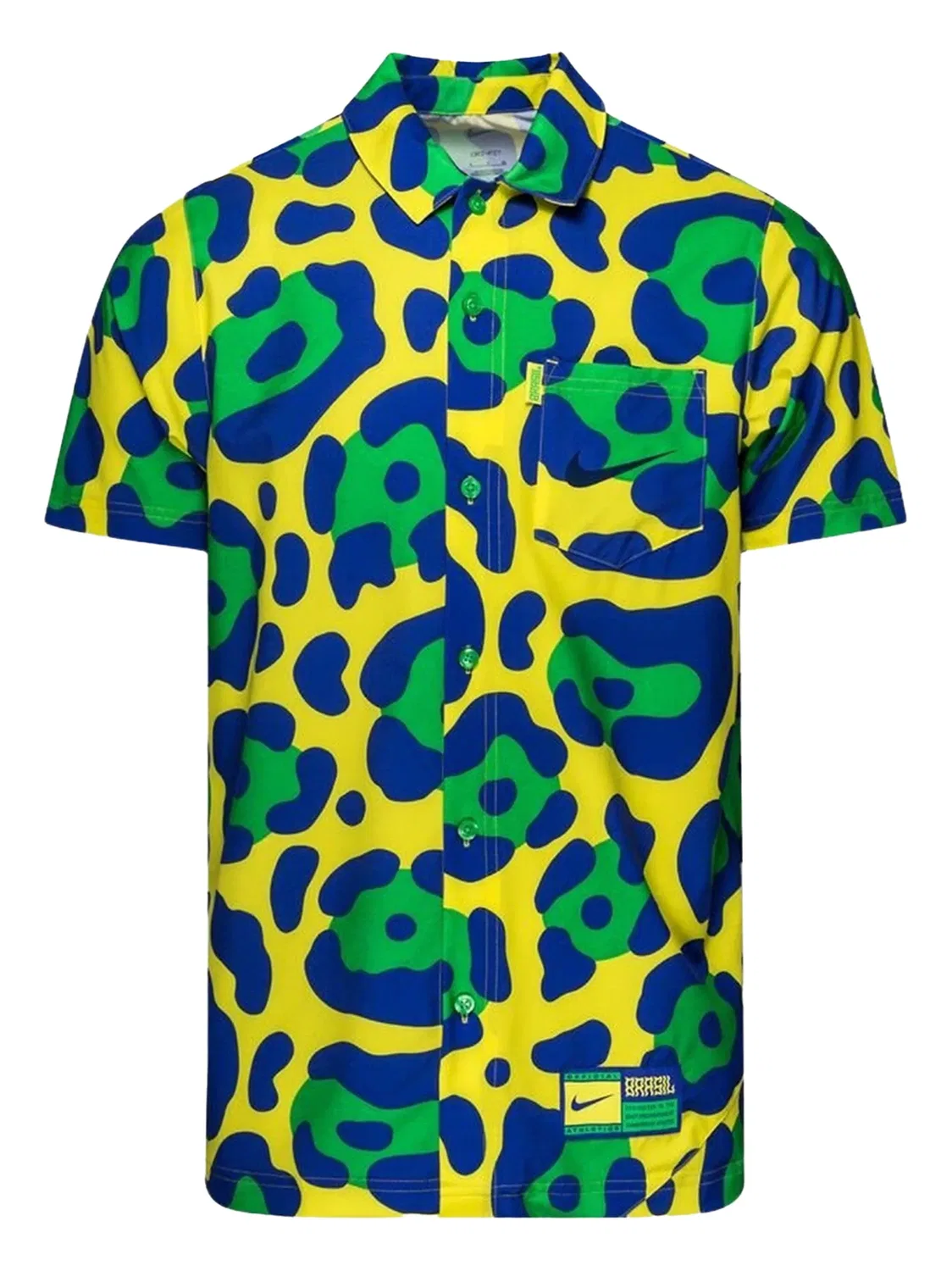 Рубашка Brazil Dynamic Yellow/Green Spark/Paramount Blue/Paramount Nike, желтый