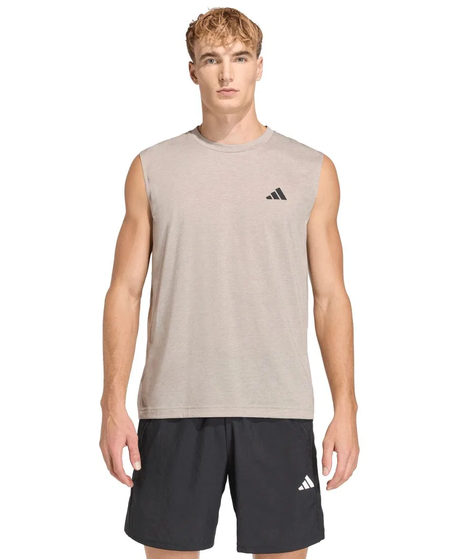 Майка без рукавов с технологией Climacool adidas, Medium Gray Heather