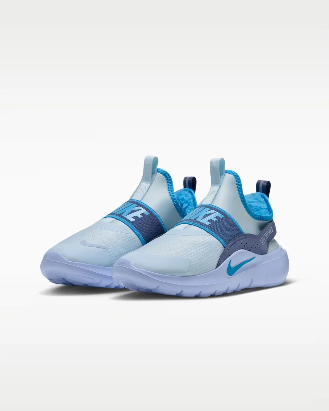 Кроссовки подростковые Nike Flex Runner Warm, светло-синий — фото 4