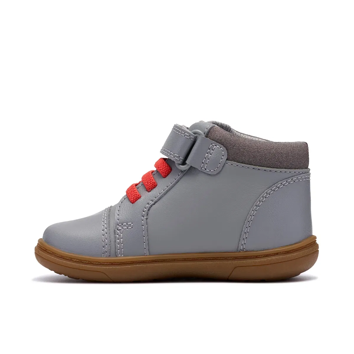 Детские ботинки на щиколотке с ретро-дизайном Flash Retro T Clarks, Grey — фото 2