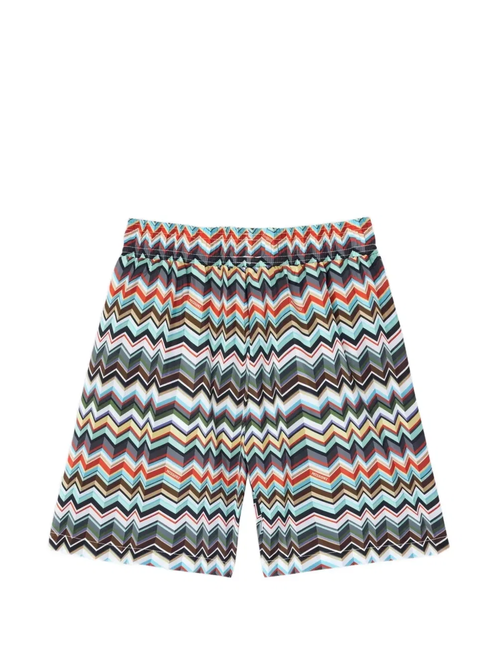 Плавки-шорты с зигзагообразным принтом Missoni Kids, синий — фото 2