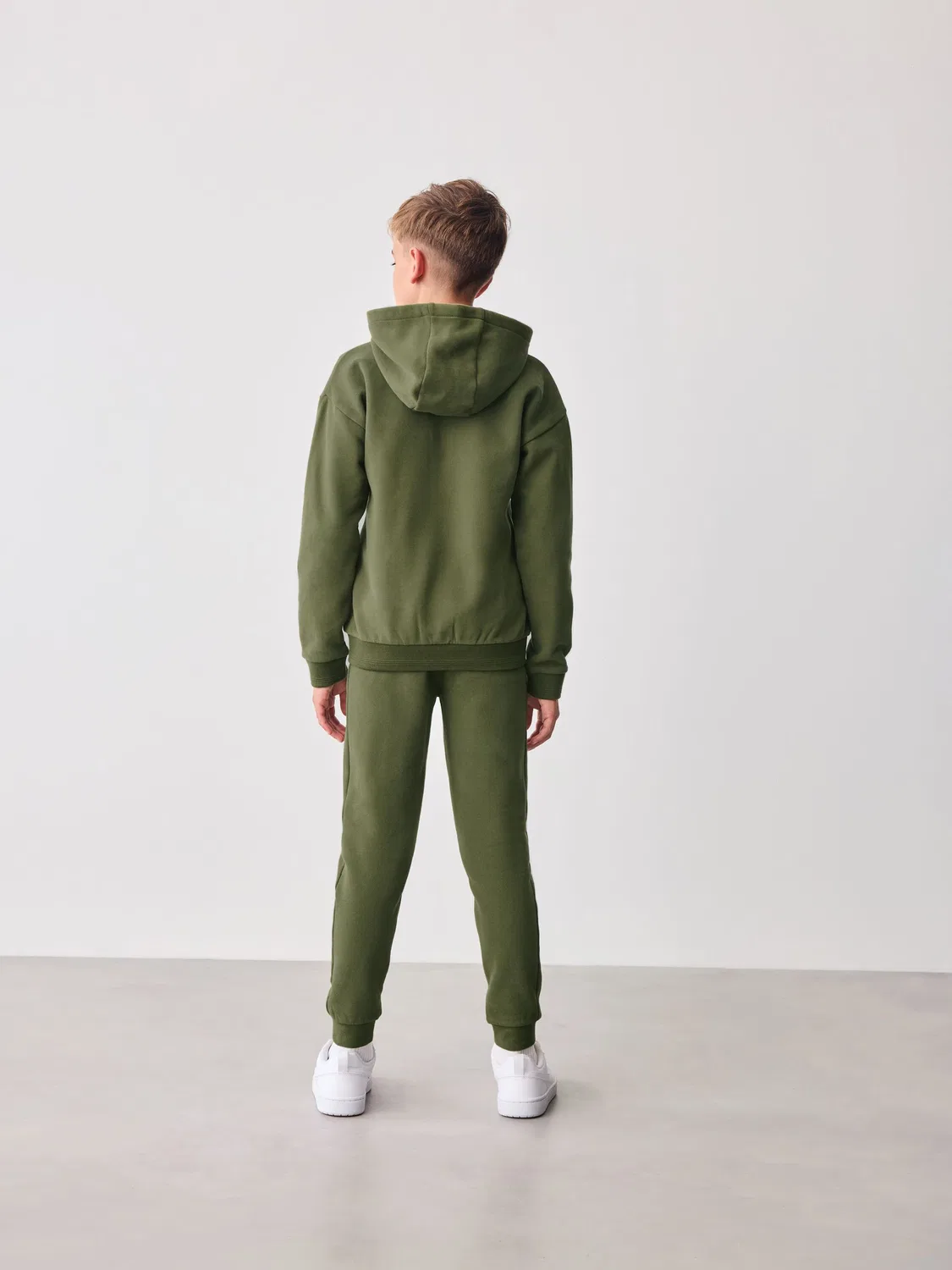 Костюм из худи и джоггеров, хлопок Baker by Ted Baker, хаки — фото 2