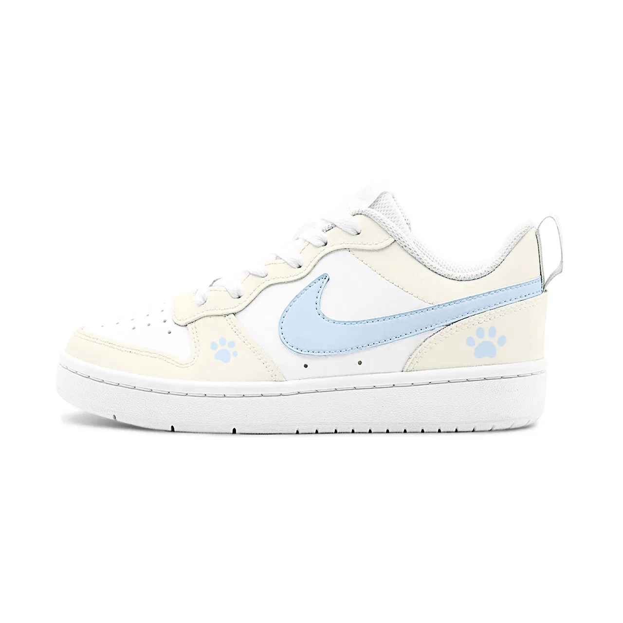 Детские кастомные кроссовки с принтом Манго Кэт По, Nike, Blue Yellow