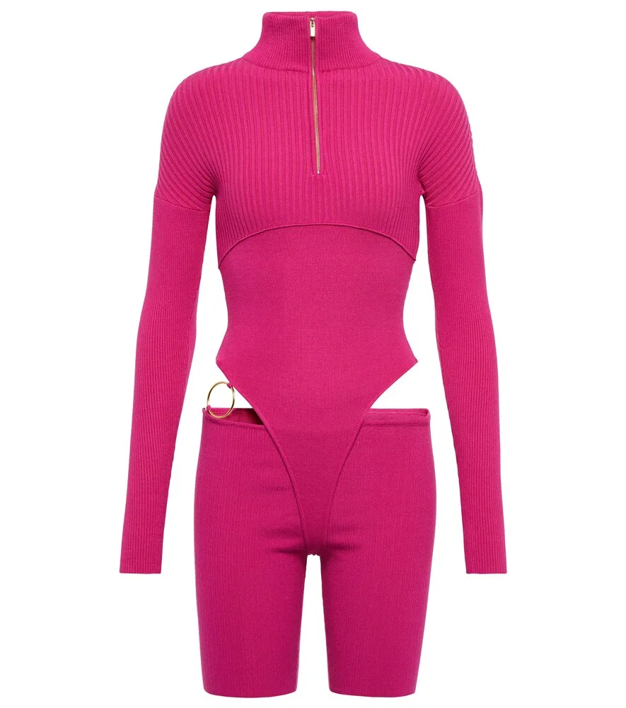 Вязаный боди Le Body Bormio Jacquemus, розовый