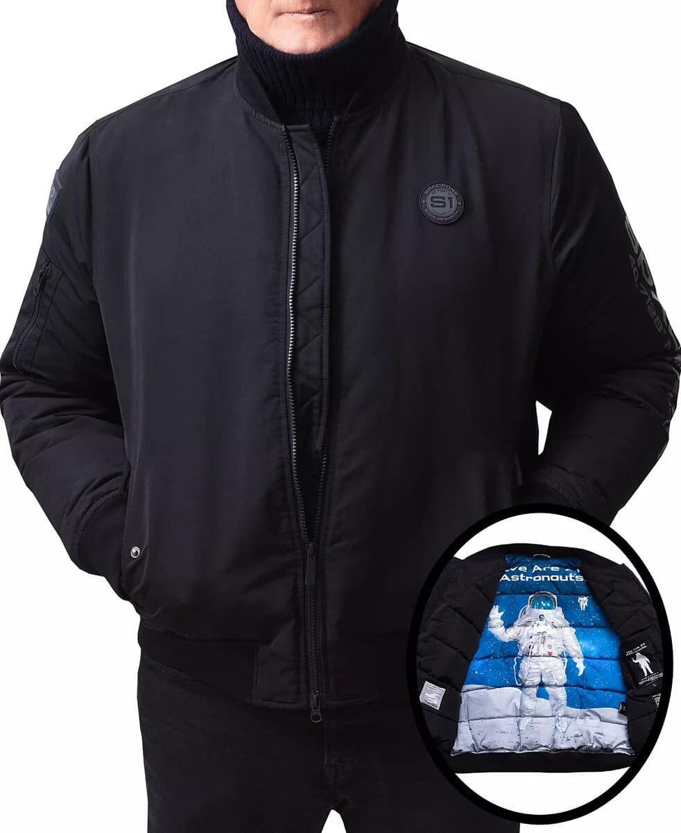 

Куртка-бомбер Space One Nasa Inspired Hooded, черный