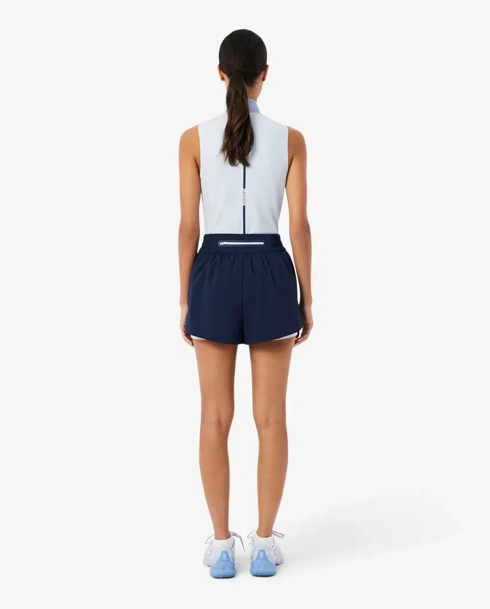 Шорты для тенниса Lacoste Ultra Dry, Azul Marino — фото 3