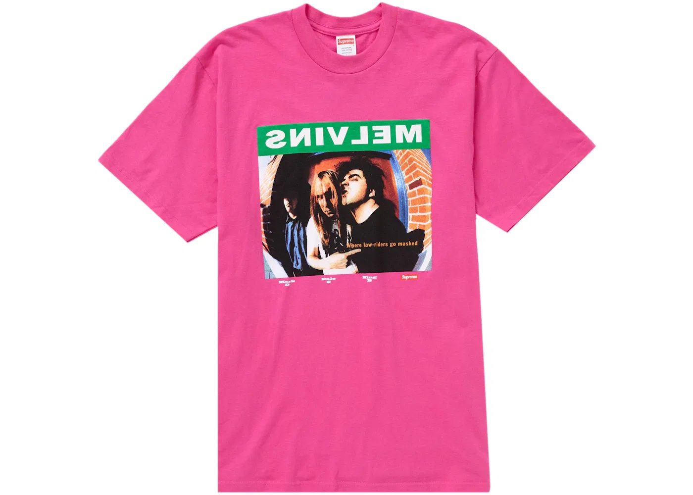 Мужская футболка с принтом Supreme Fuchsia