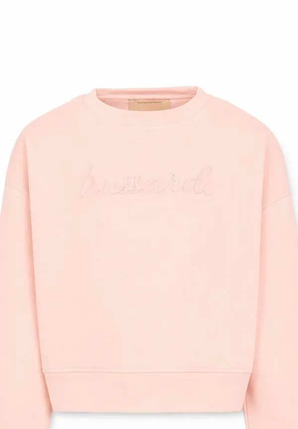 Худи из хлопка Tru Trussiardi Junior Pink Tru Trussardi Junior, розовый — фото 3