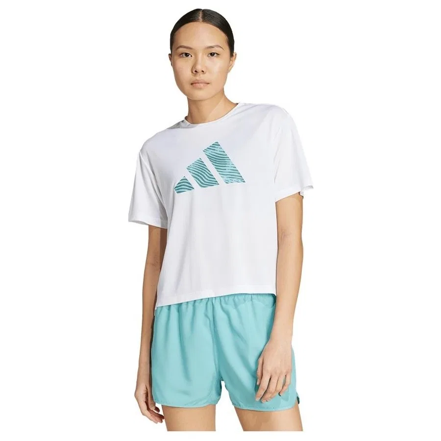 Женская футболка с длинным рукавом adidas adi365 E BL T W JN6137, Белый — фото 2