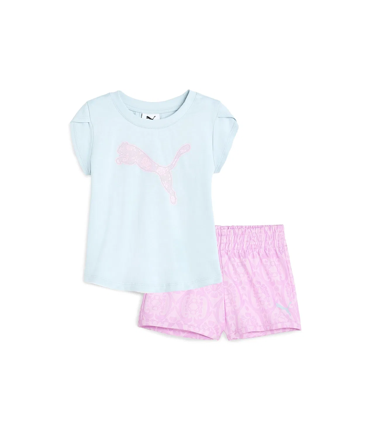 Комплект из футболки и трикотажных шорт (для малышей) Puma Kids, Light Blue
